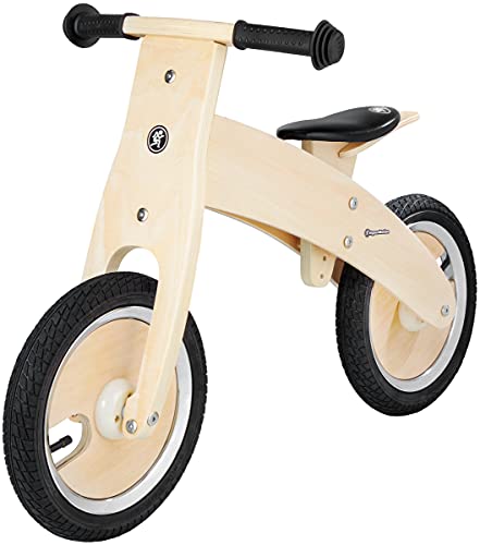 HyperMotion Laufrad Holz Lernfahrrad für Kinder ab 3 Jahren, mit verstellbarem Sitz, Lernlaufrad,...