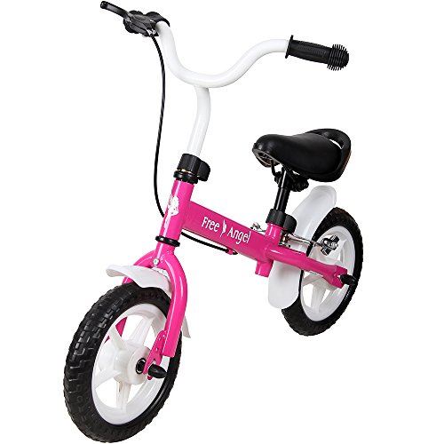 Spielwerk® Kinder Laufrad Höhenverstellbar Bremse Lenkrad ab 2-5 Jahre Fahrrad 10 Zoll PU Reifen...