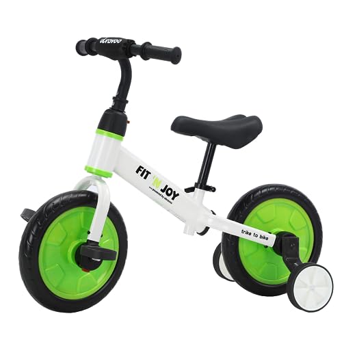 UBRAVOO Fit 'n Joy Kinderfahrrad Fahrräder, 4-in-1 Laufrad für Kinder mit Pedalen und...