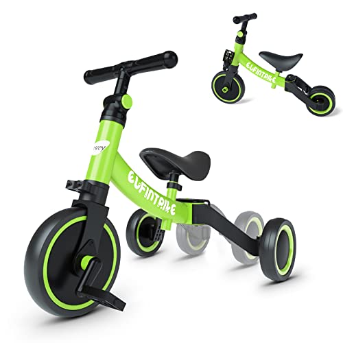 besrey 5 in 1 Laufräder Laufrad Kinderdreirad Dreirad Lauffahrrad Lauflernhilfe für Kinder ab 1...