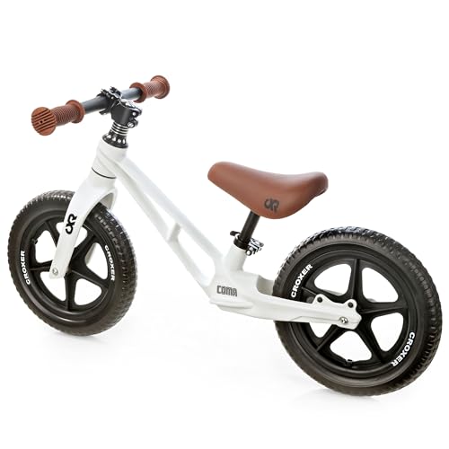 Croxer Kinderlaufrad Coma - Ultraleicht Lauflernrad - 12 Zoll Räder, Gummigriffe, Nylonrahmen -...