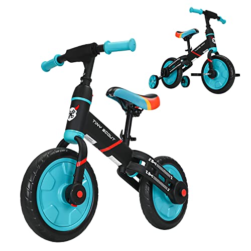 UBRAVOO Laufrad für Kinder ab 3 4 5 Jahre, 4-in-1 Fahrrad mit Option Stützräder und Pedale,...