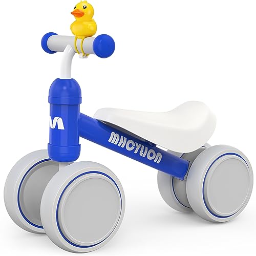 MHCYLION Kinder Laufrad ab 1 Jahr Balance Lauflernrad Spielzeug mit 4 Räder für 10-24 Monate Baby,...
