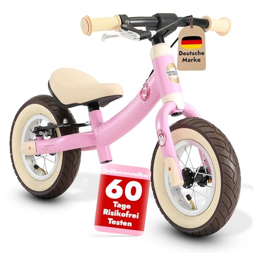 BIKESTAR Kinder Laufrad Lauflernrad Kinderrad für Mädchen ab 2-3 Jahre | 10 Zoll Sport...