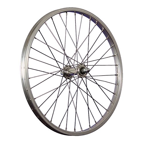 Taylor-Wheels 20 Zoll Laufrad Vorderrad Büchel Alufminiumfelge mit Vollachse - Silber